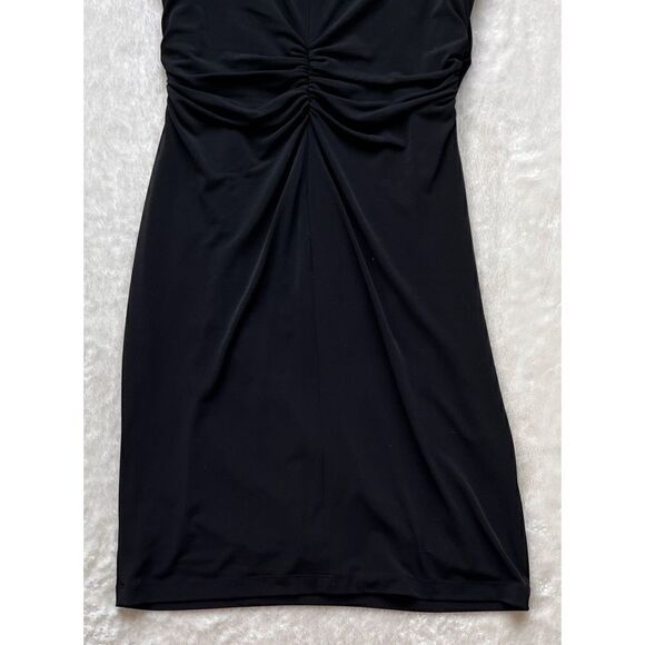 David Meister Cowl Neck Sheath Knee Length Dress in Black, Size 10 - Picture 15 of 15